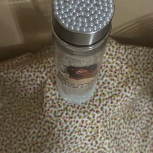 Elegant Pearl-Top Glass Bottle